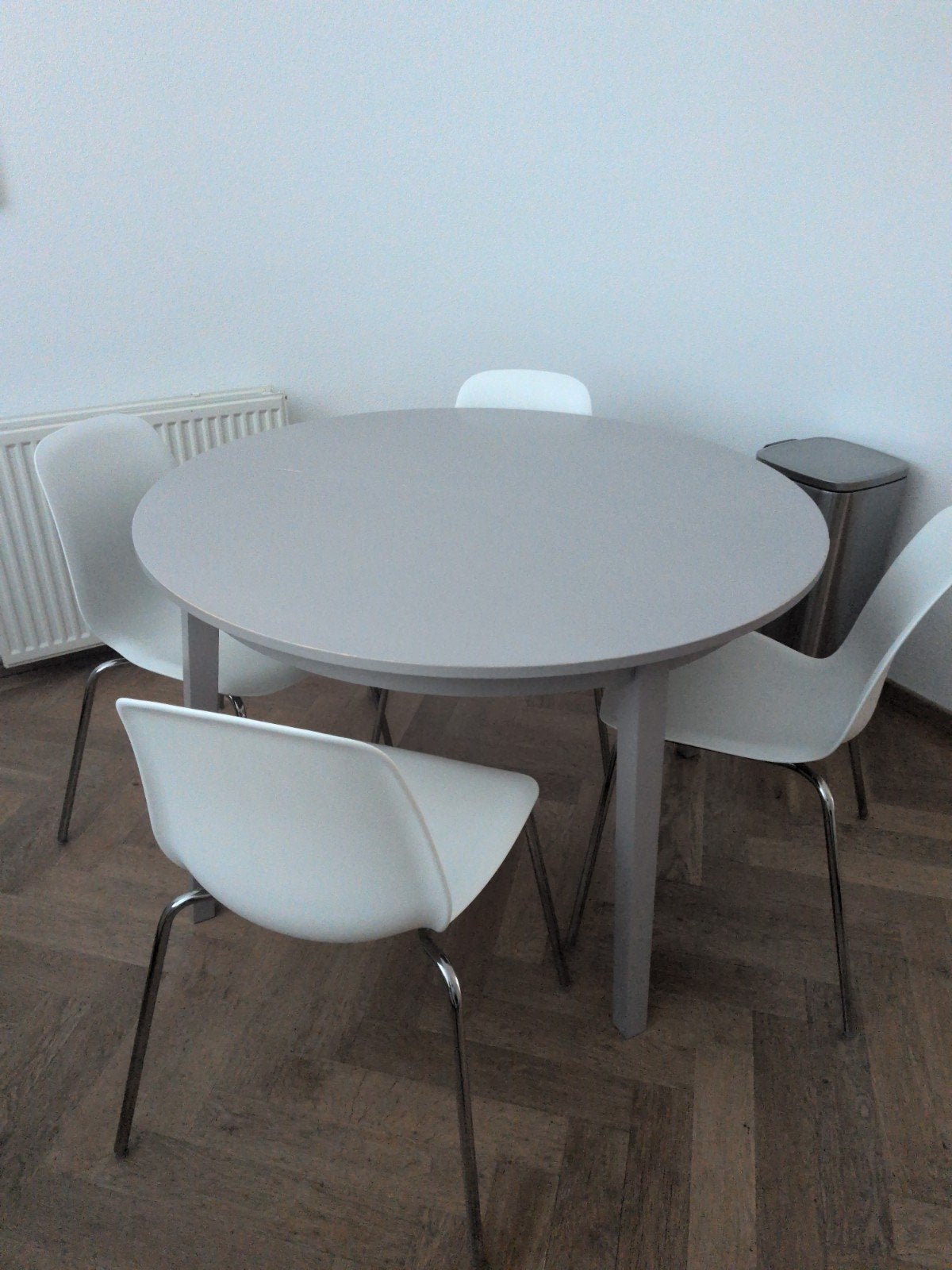 tafel met 4 stoelen, Huis en Inrichting, Ophalen, Gebruikt, Rond, Vier personen