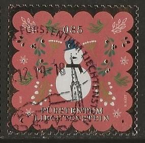 Liechtenstein 88, sneeuwpop, Verzenden, Overige landen, Gestempeld