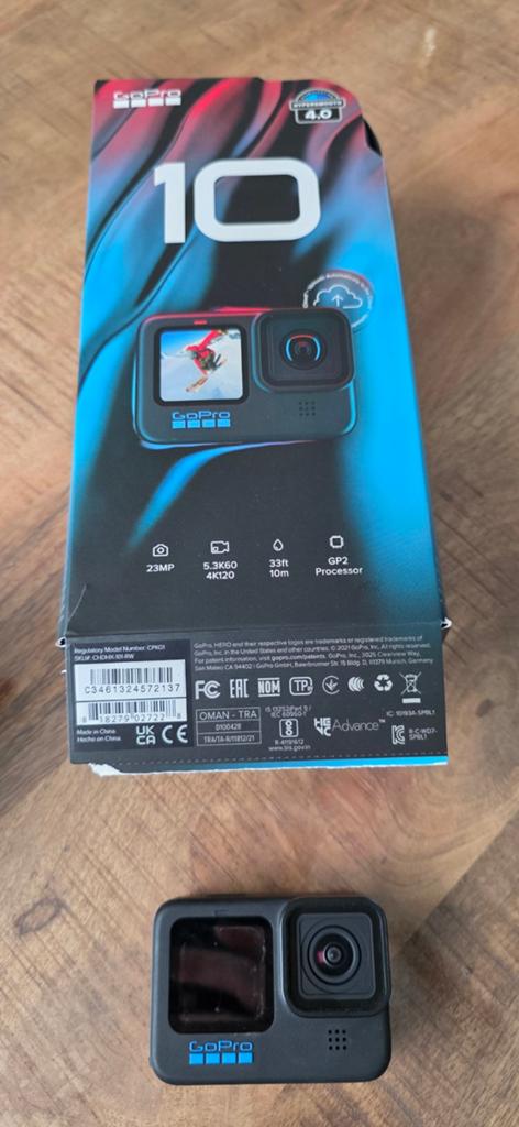 GoPro HERO10 Black + accessoires, Audio, Tv en Foto, Actiecamera's, Zo goed als nieuw, GoPro, Ophalen of Verzenden