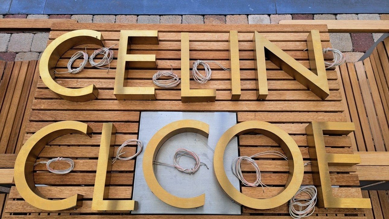 oude reklame letters, Ophalen of Verzenden, Gebruikt, Lichtbak of (neon) lamp