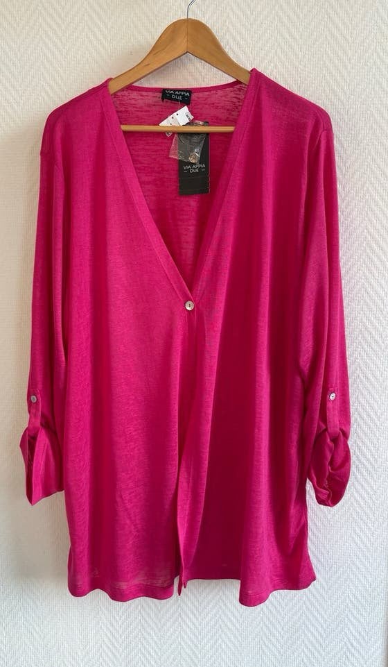 Via Appia Due fuchsia vest maat 52, Verzenden, Nieuw, Roze, Trui of Vest