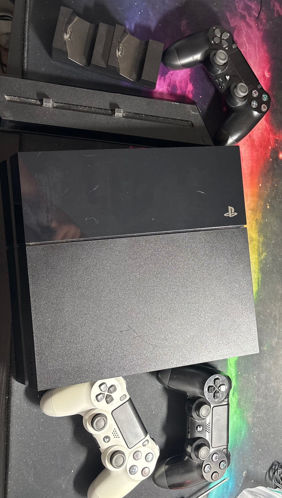 PlayStation 4 PS4 CUH-1116B + 3 originele controllers + dock, Verzenden, Zo goed als nieuw, 1 TB, Original