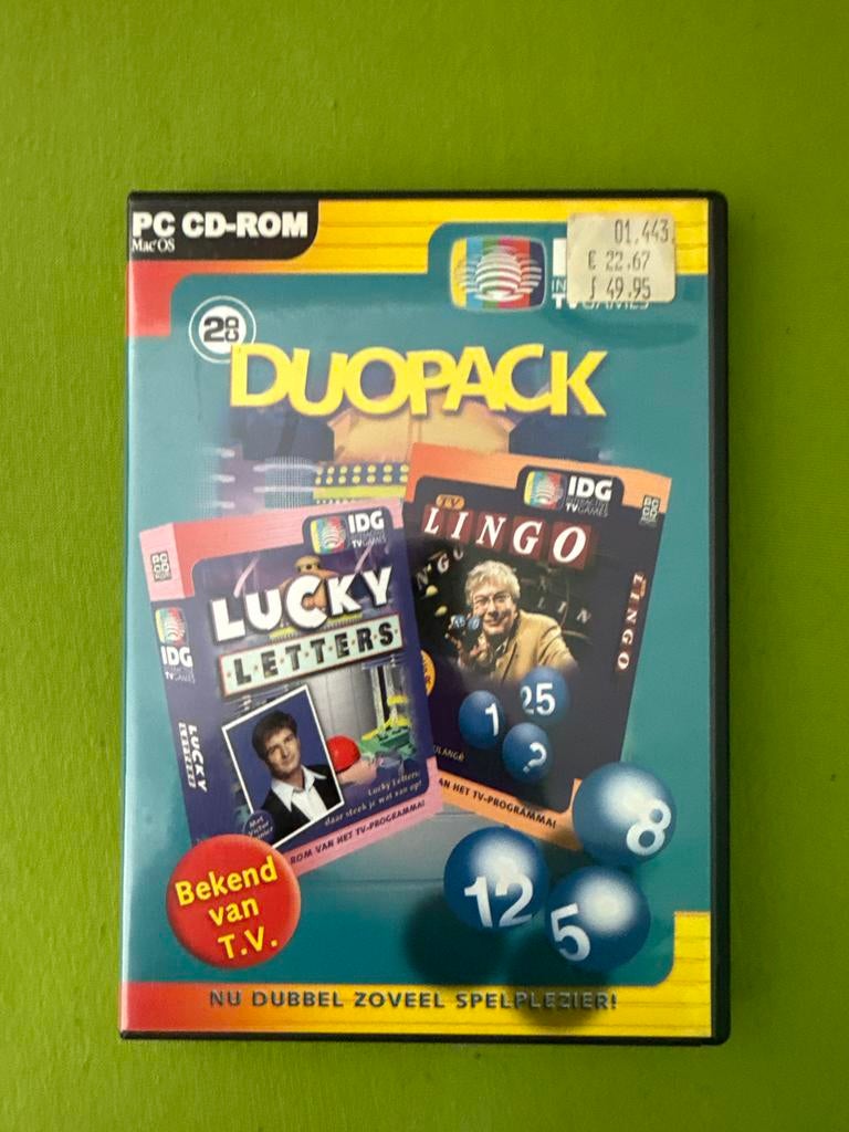 Duopack Lucky Letters en Lingo PC CD-ROM, Spelcomputers en Games, Puzzel en Educatief, Gebruikt, 1 speler, Ophalen of Verzenden