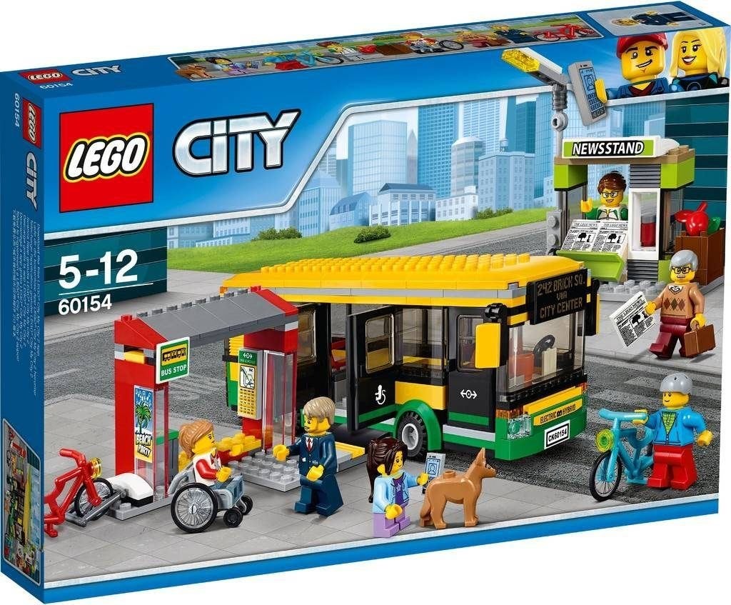 LEGO City 60154 Busstation       * ‘t LEGOhuis *, Kinderen en Baby's, Speelgoed | Duplo en Lego, Lego, Nieuw, Ophalen of Verzenden