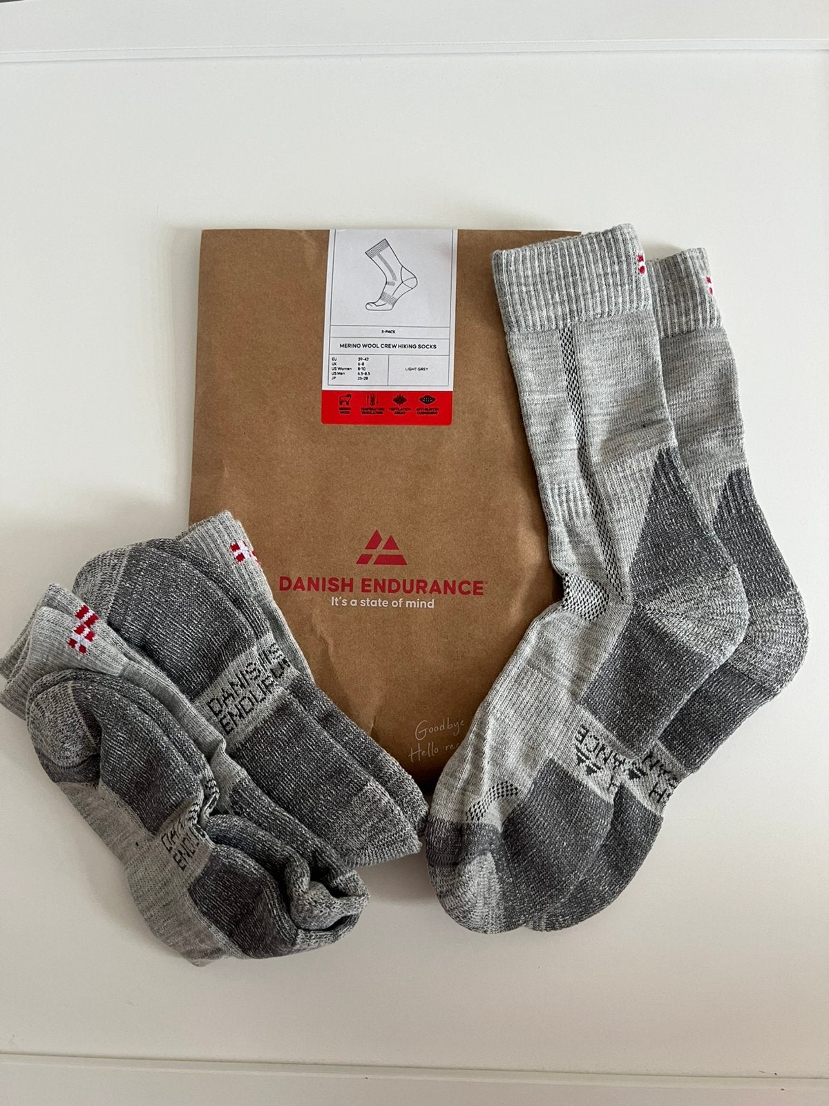 Danish Endurance Wandelsokken merino 3 paar Maat 39-42, Info@danishendurance.com, Nieuw, Ophalen of Verzenden, Maat 39 t/m 42