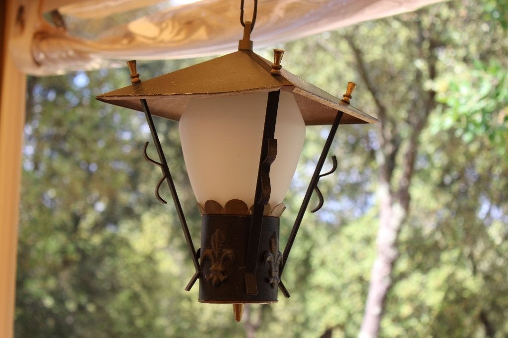 Brocante - Deftige oude buitenlamp!, Ophalen of Verzenden, Gebruikt
