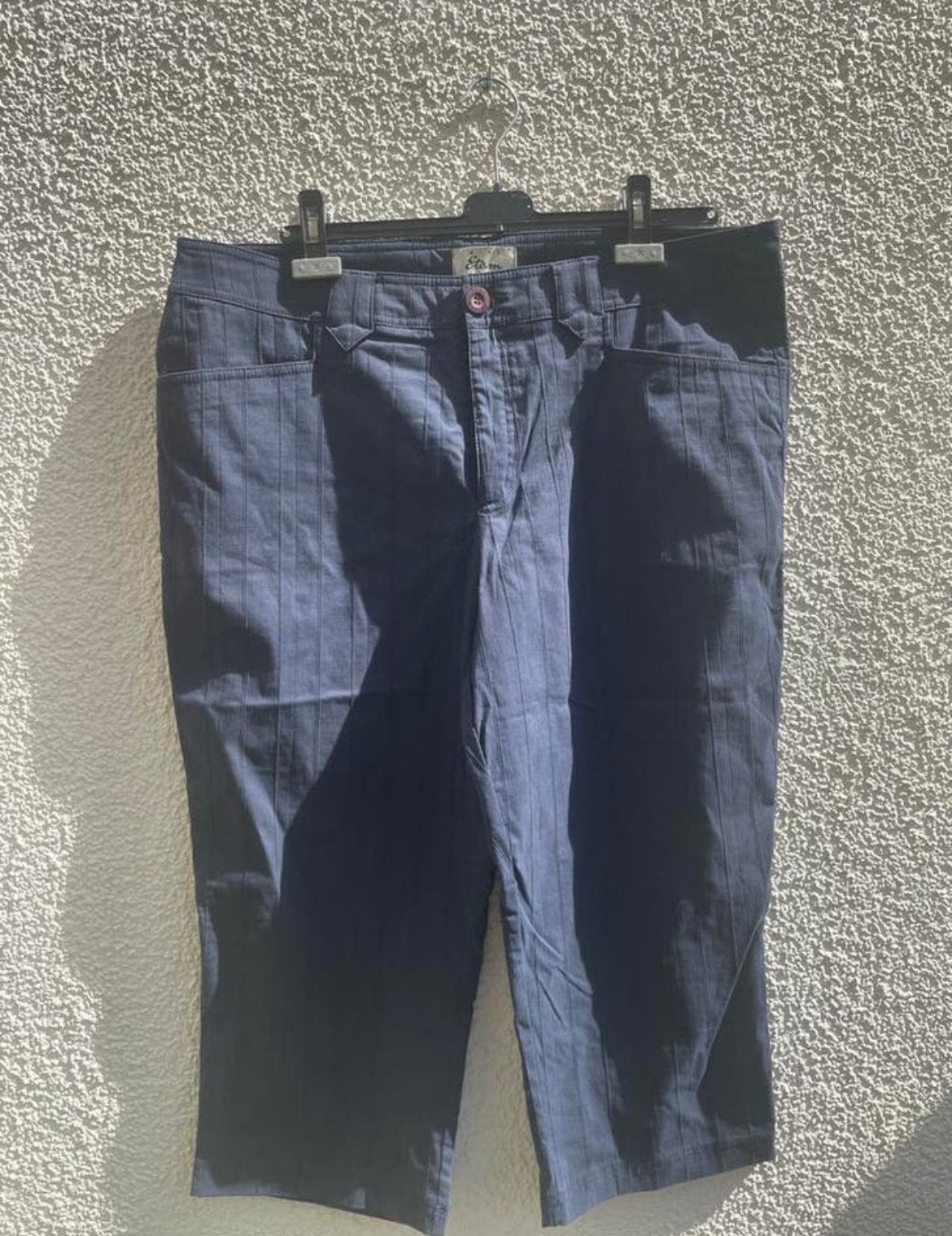 Miss Etam Driekwart Broek  Taille 100 cm maat 48, Blauw, Maat 46/48 (XL) of groter, Ophalen of Verzenden, Zo goed als nieuw