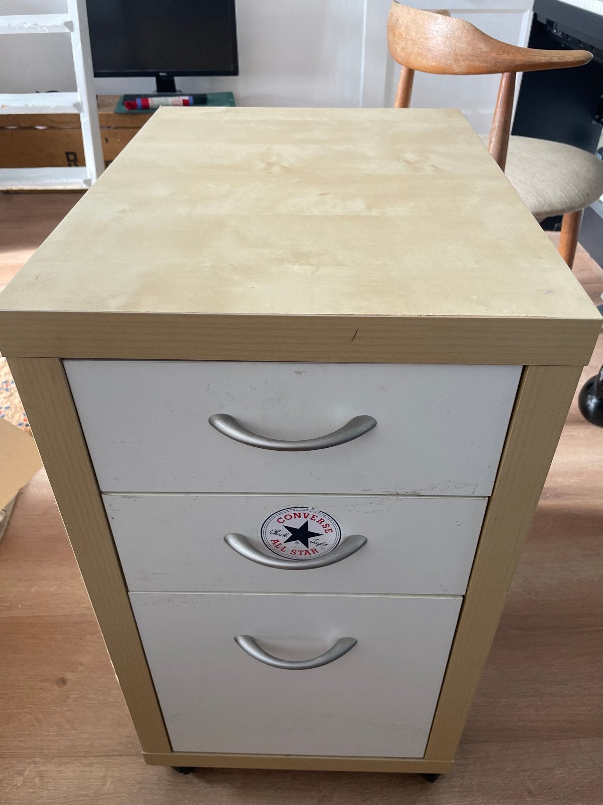 Ladeblok op wielen met 3 laden - ideaal voor kantoor, Huis en Inrichting, Kasten | Ladekasten, Minder dan 50 cm, Gebruikt, Ophalen of Verzenden