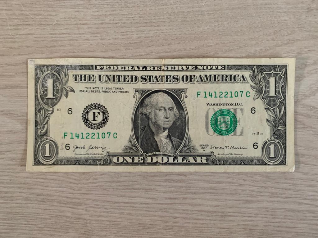 🇺🇸 USA $1 Dollar 💵 F 2017, Verzenden, Noord-Amerika, Los biljet