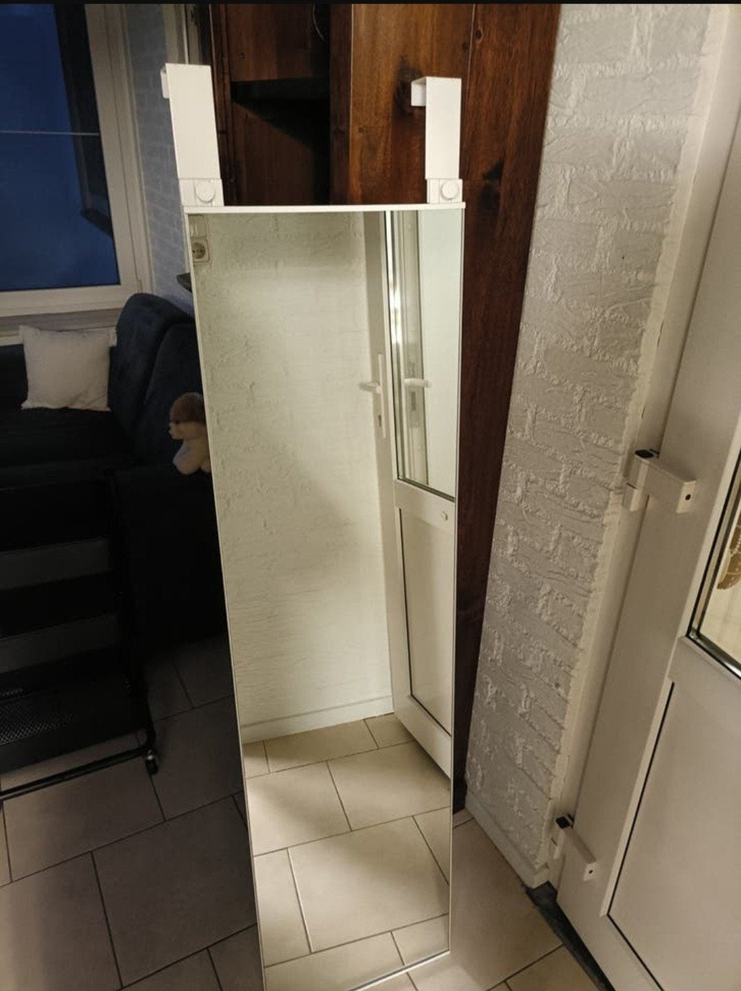 Hangspiegel, Huis en Inrichting, Woonaccessoires | Spiegels, Ophalen, Rechthoekig, Minder dan 50 cm, Minder dan 100 cm