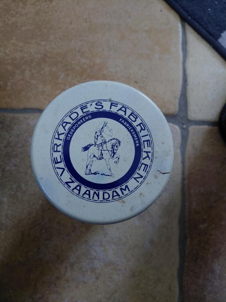Vintage Verkade Beschuitblik - Prima Zaansche Beschuit, Ophalen of Verzenden