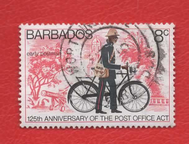 Sport - Fietsen - Barbados - 8c - gebr, Verzenden, Gestempeld, Sport