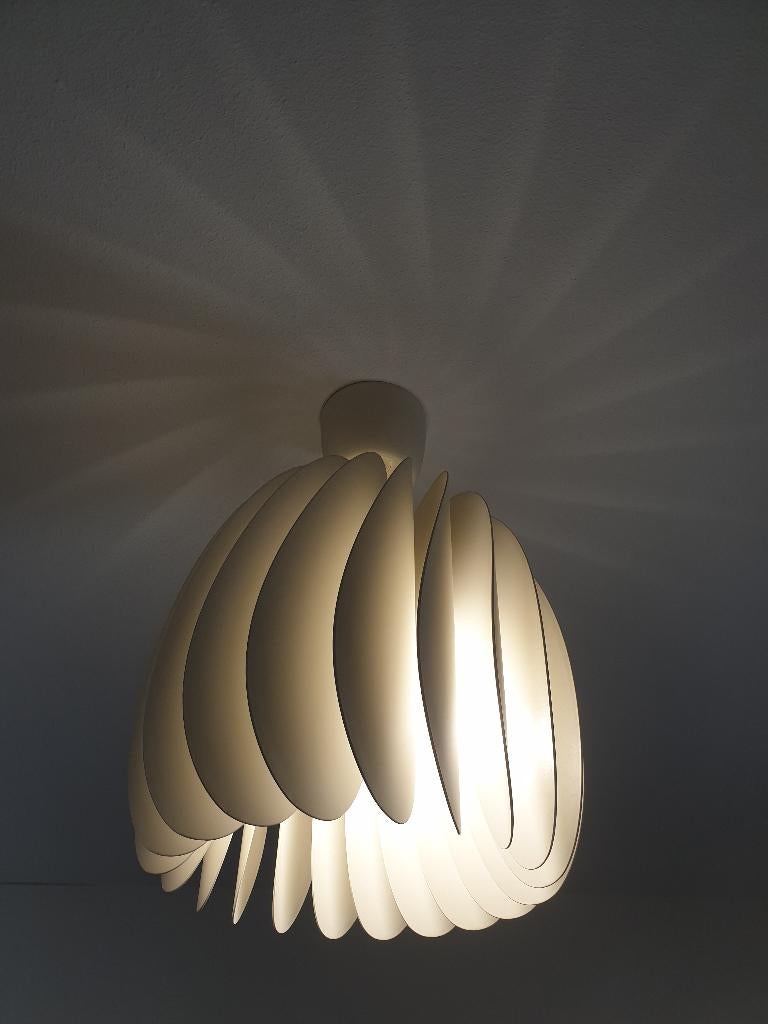 IKEA SKYMNINGEN Hanglamp Wit Ø42 cm, Ophalen of Verzenden, Zo goed als nieuw, Kunststof, Minder dan 50 cm