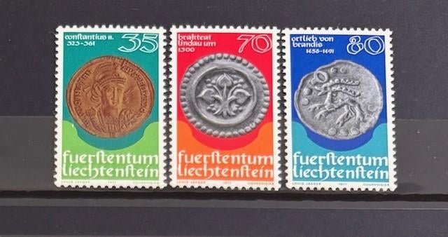 Liechtenstein, Mi 677-679, PF, Verzenden, Overige landen, Postfris