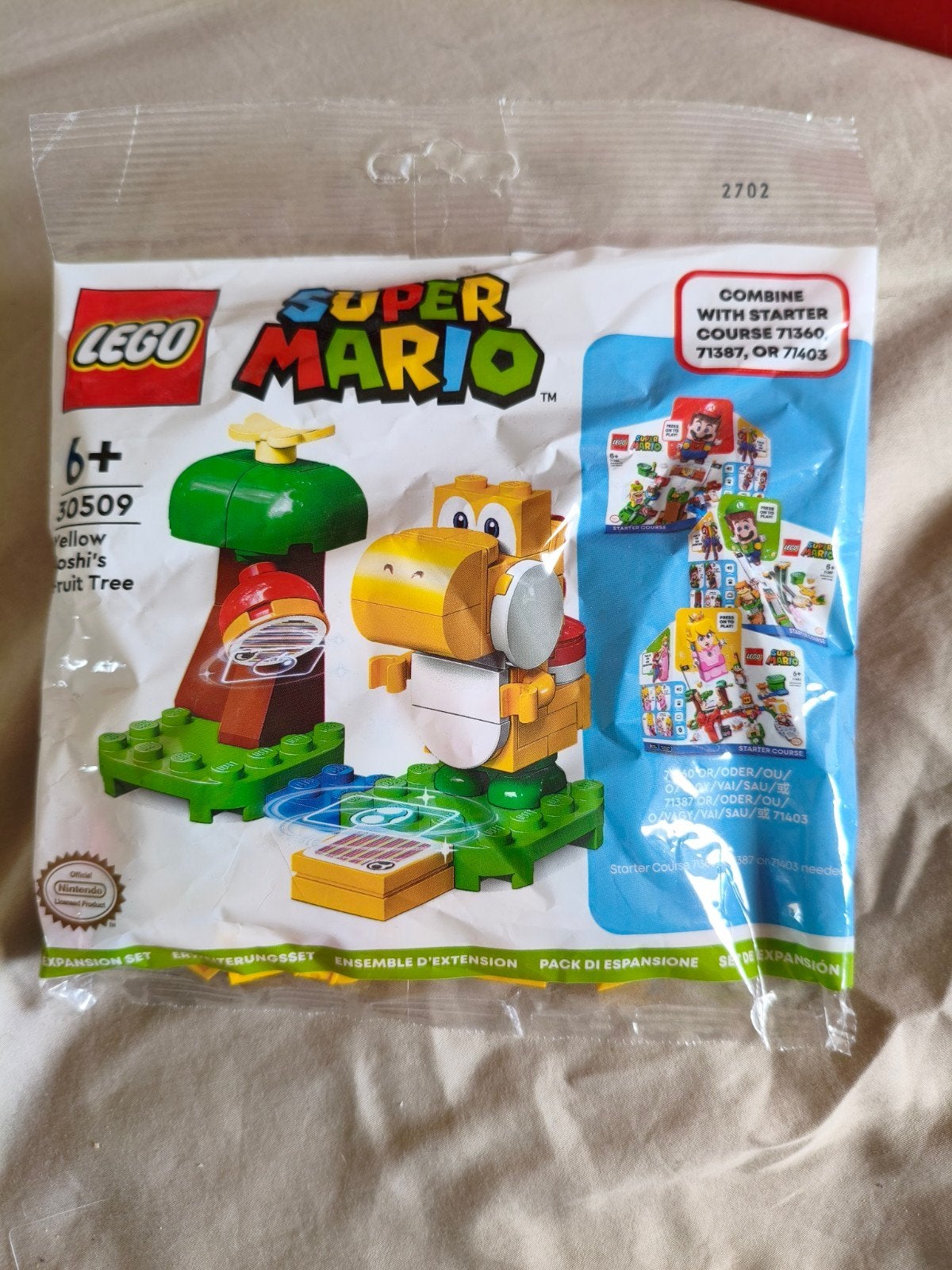 Lego Super Mario 30509 Yellow Yoshi's Fruit Tree Nieuw, Overige thema's, Lego, Nieuw, Ophalen of Verzenden