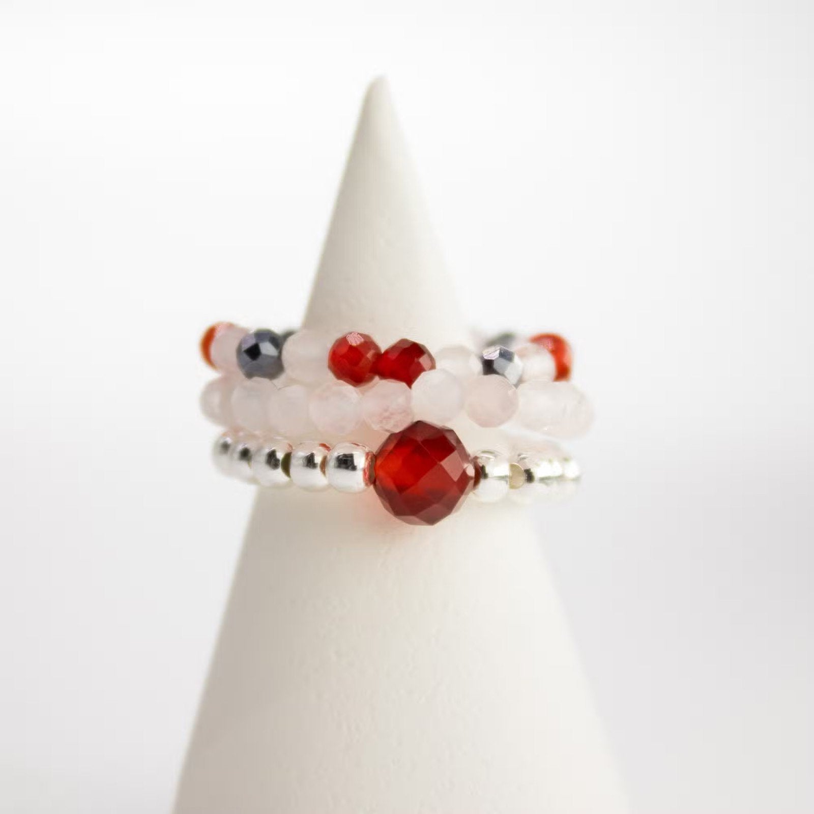 Edelsteen Ringenset -Liefde&Vlam, Verzenden, Nieuw