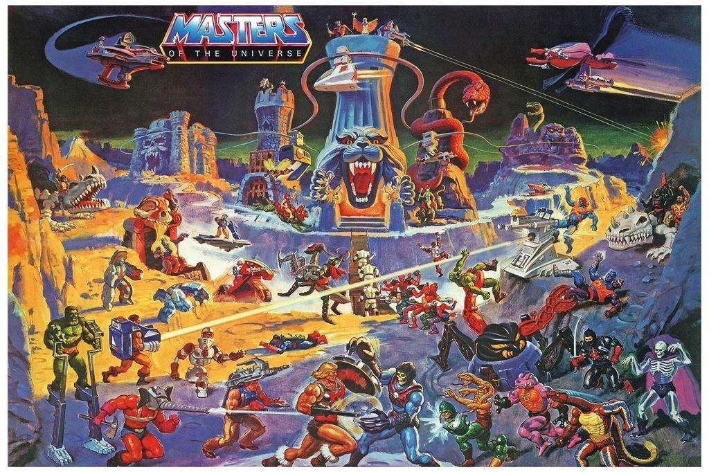 HE-MAN masters of the universe Poster 50x70cm, Verzenden, Nieuw, A1 t/m A3, Film en Tv