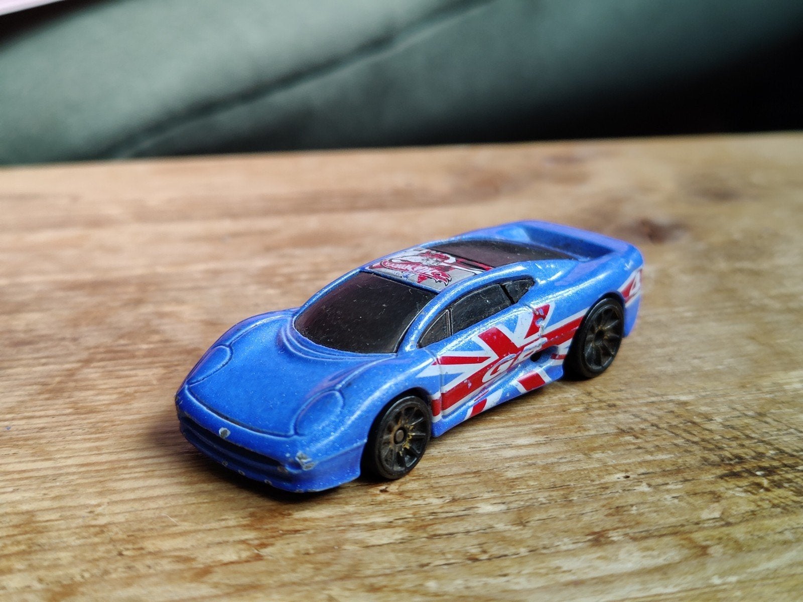 Hot Wheels Jaguar XJ220 BLAUW, Ophalen of Verzenden, Zo goed als nieuw, Auto