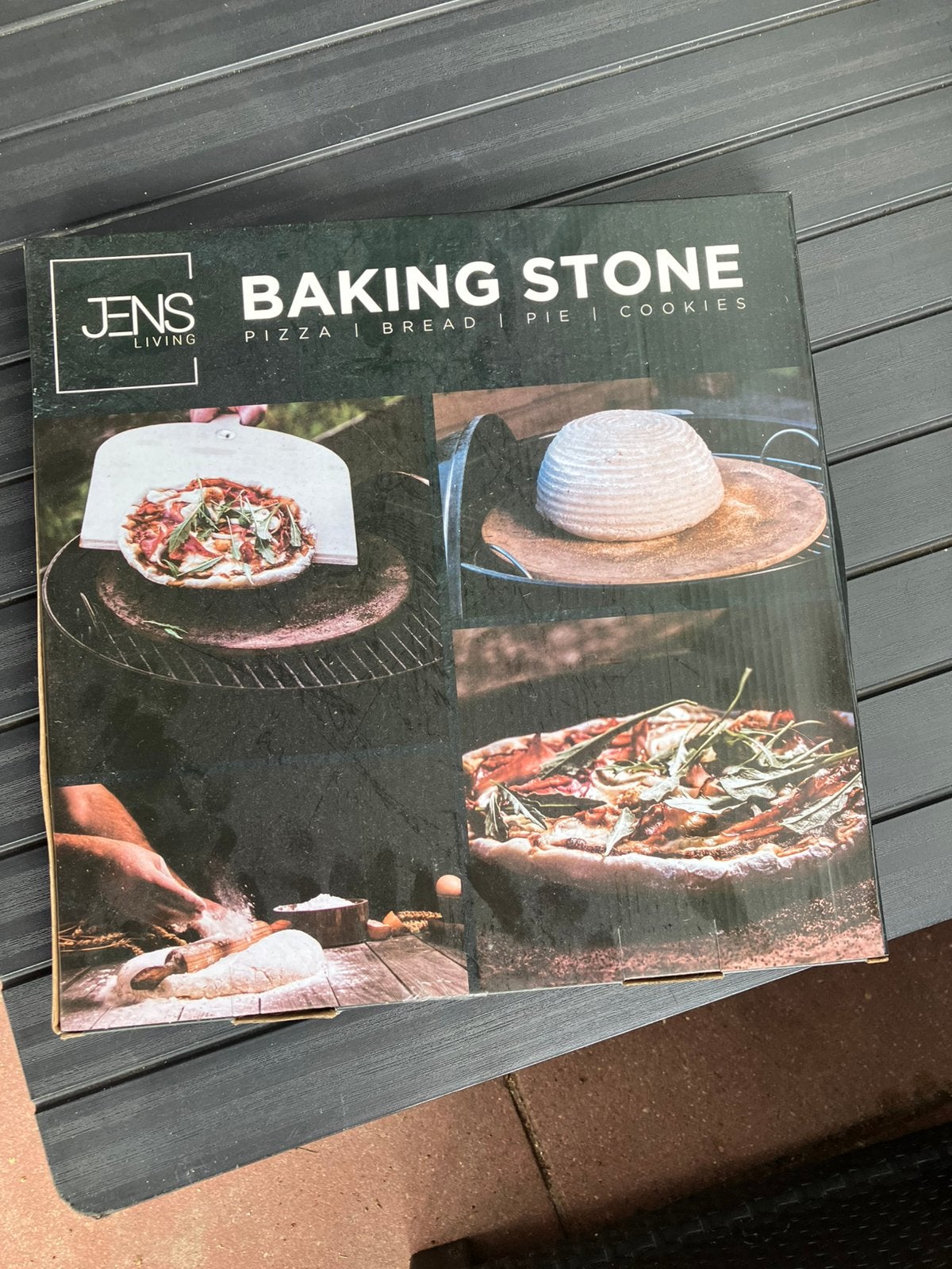 Baking stone pizza, Ophalen, Nieuw