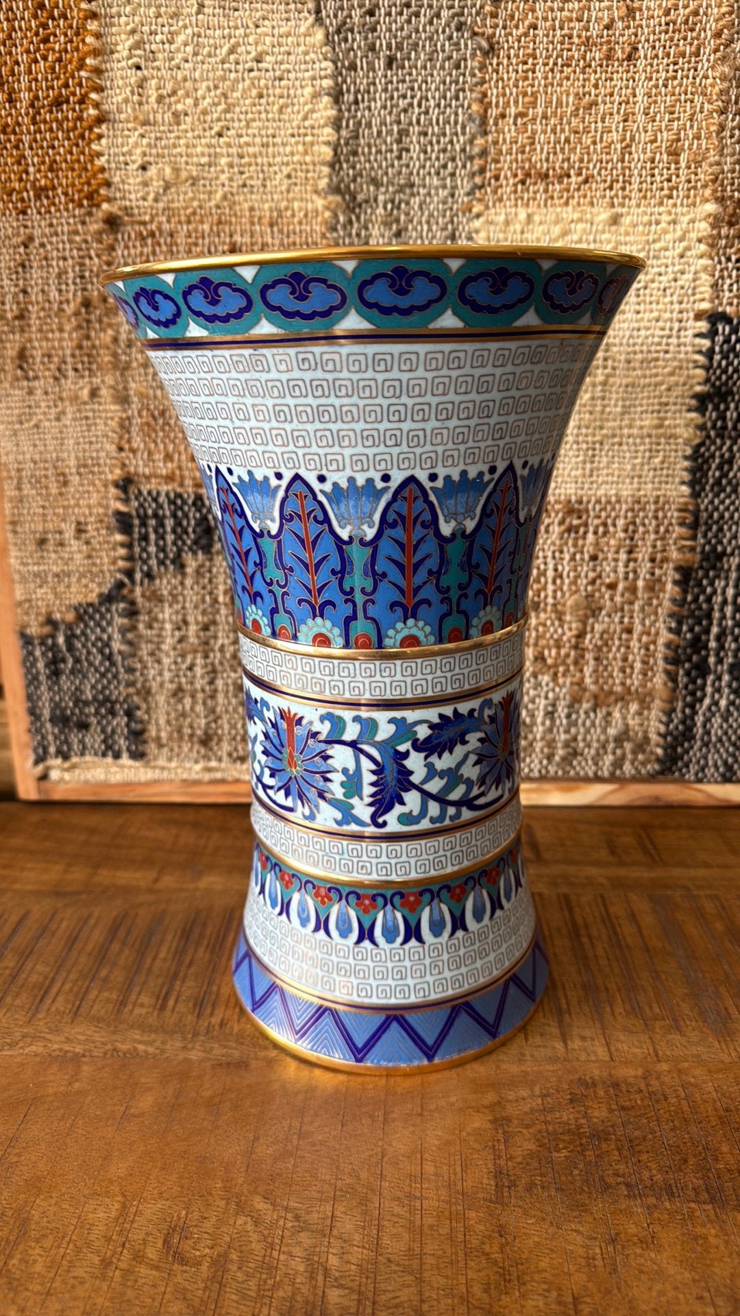 Prachtige Chinese cloisonné vaas,, Ophalen of Verzenden