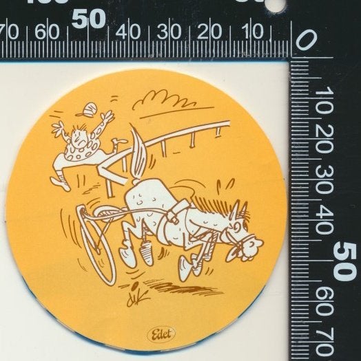 Sticker: Edet - Dik Bruynestein (9), Verzamelen, Ophalen of Verzenden, Zo goed als nieuw, Bedrijf of Vereniging