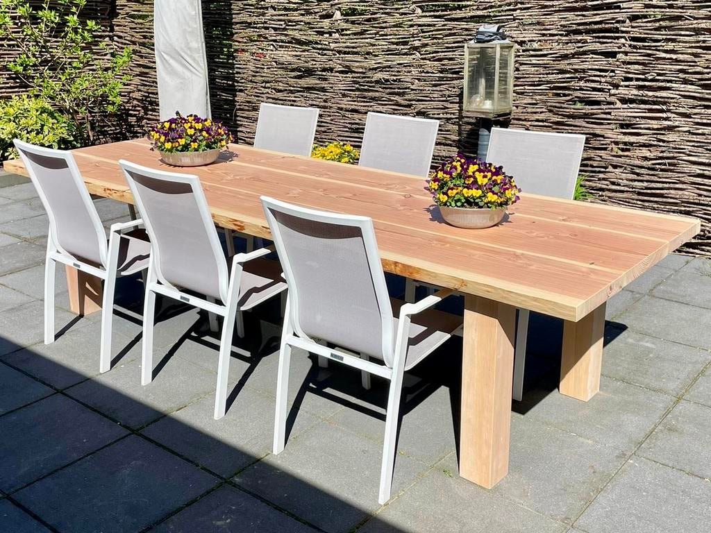 Robuuste Douglas Tuintafel (nieuw) - 5cm dik hout!, Ophalen, Zo goed als nieuw, Hout
