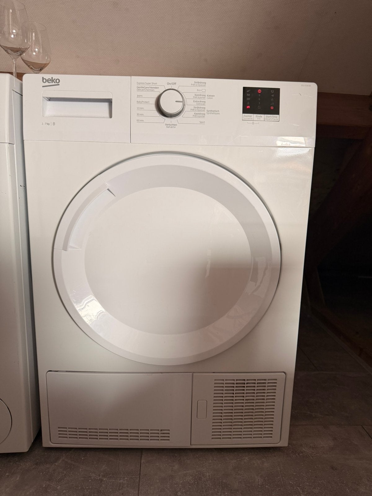 Beko wasdroger, Witgoed en Apparatuur, Wasdrogers, 6 tot 8 kg, Ophalen, Zo goed als nieuw, Condens