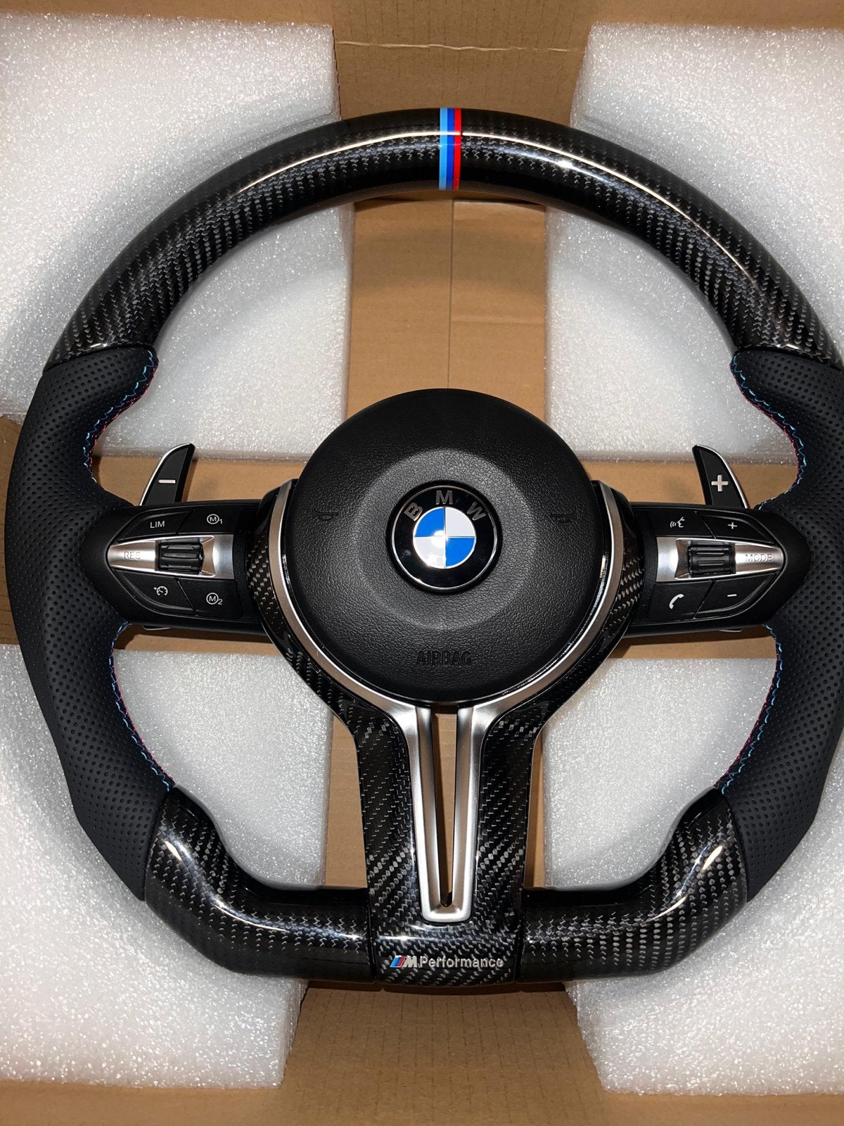 BMW M Performance Carbon Stuurwiel, Auto-onderdelen, Besturing, BMW, Nieuw, Ophalen of Verzenden