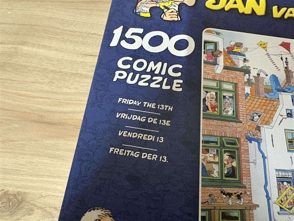 jan van haasteren - vrijdag de 13e 1500 stuks [4157], Verzenden, 500 t/m 1500 stukjes, Zo goed als nieuw