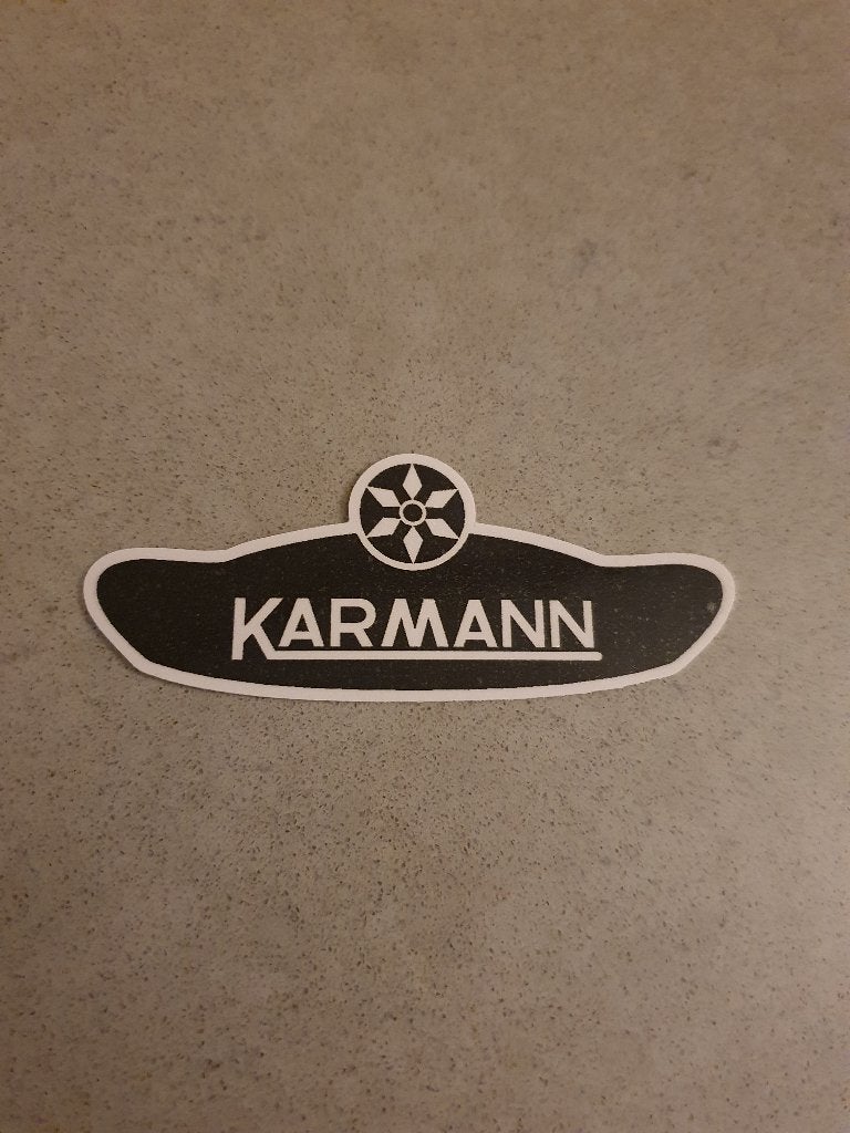 Karmann sticker., Ophalen of Verzenden