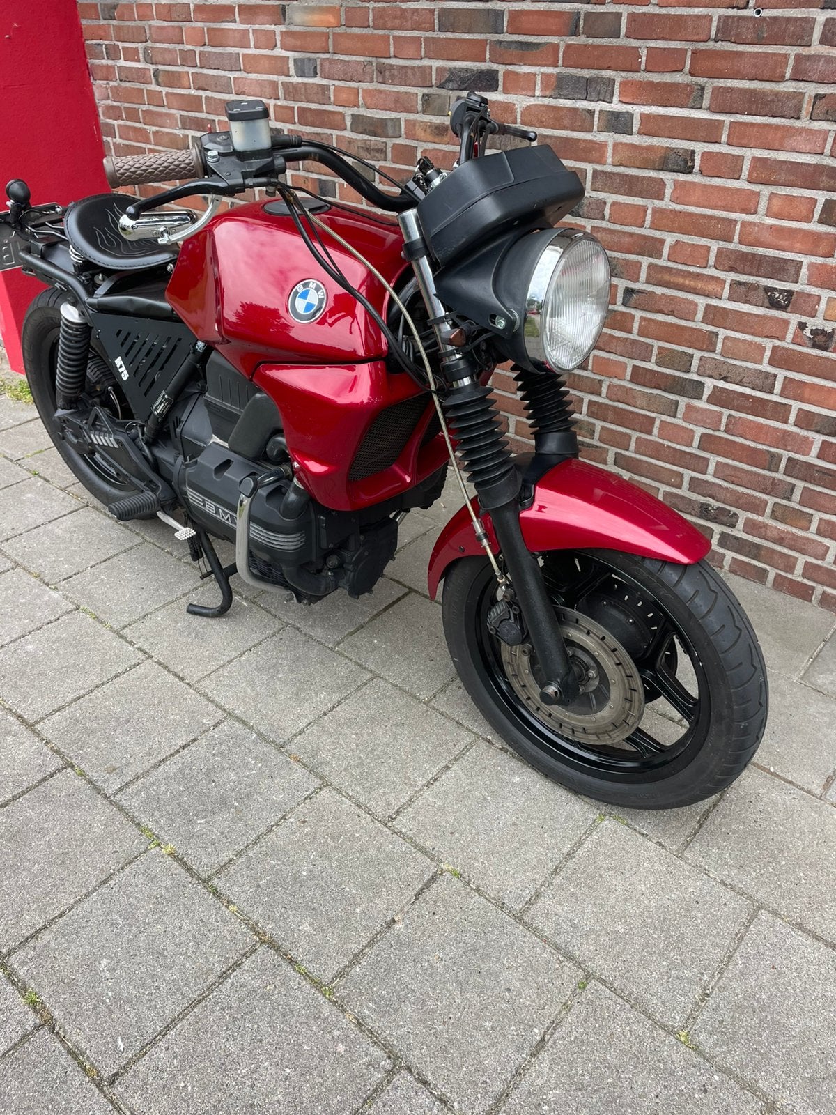 Caferacer/scrambler, rode  bmw K75, bouwjaar 1993, 93000 km, Motoren, Gebruikt, 3 cilinders, Particulier, Meer dan 35 kW