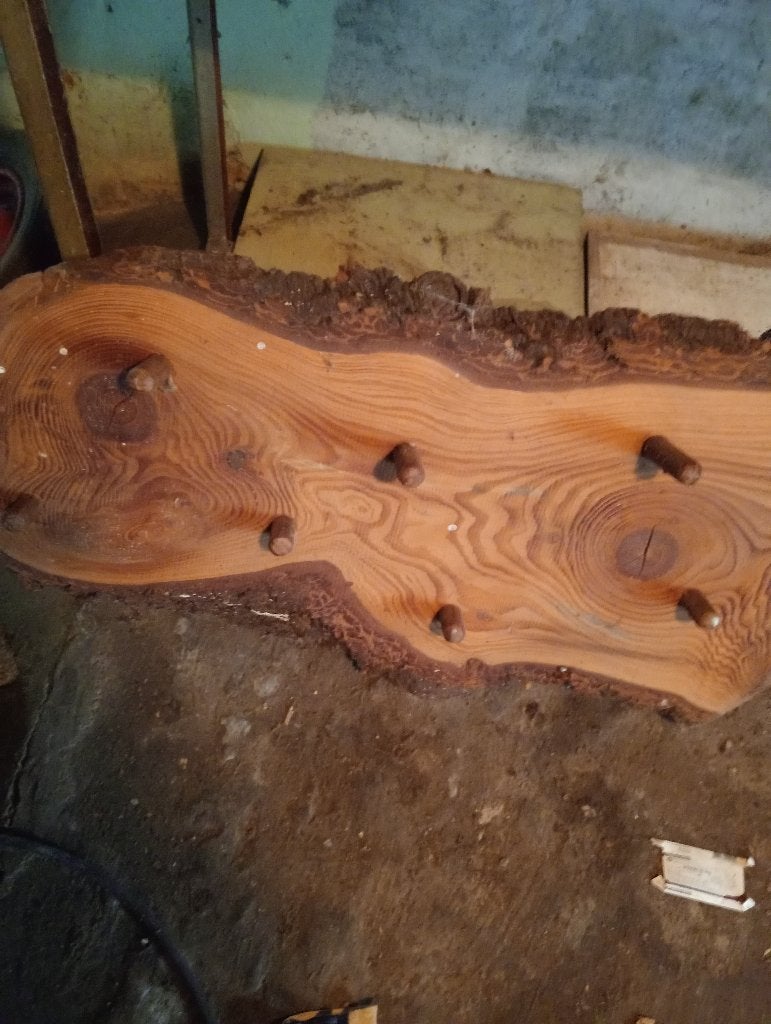 robuuste boomstam kapstok, Gebruikt, Minder dan 100 cm, Hout, Ophalen