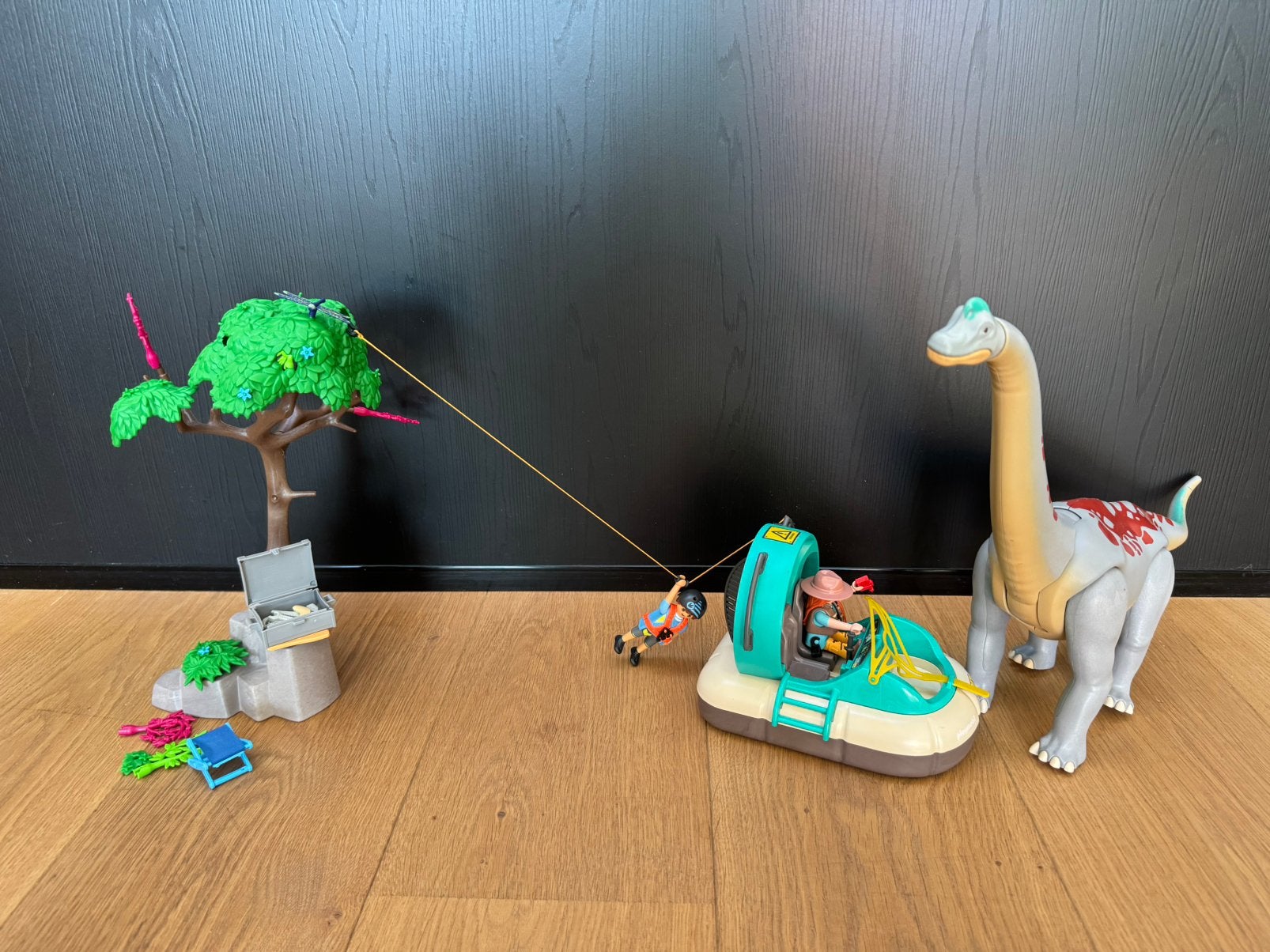 Playmobil set Dinos Brachiosaurus met hovercraft 71819, Ophalen, Zo goed als nieuw