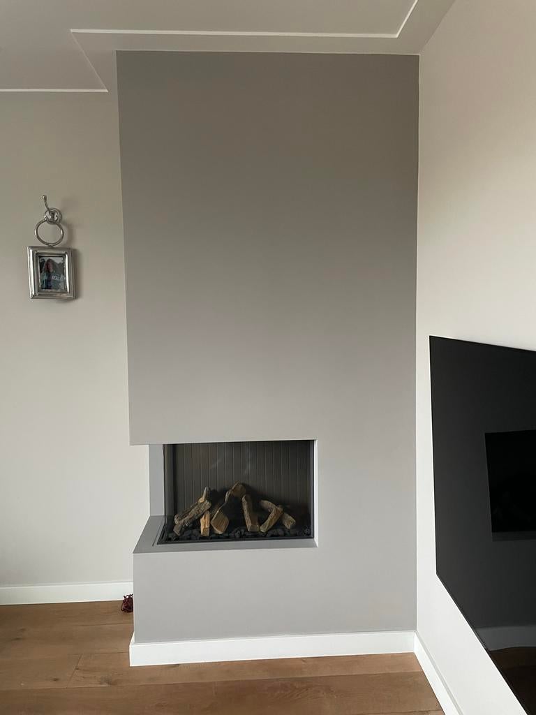 Gesloten gashaard Dru Saxo Slimline 70 - Inbouw, Ophalen, Gebruikt, Inbouwhaard, Gashaard