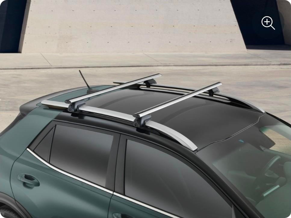 Originele Kia stonic Aluminium Dakdragers voor Dakrails, Ophalen, Zo goed als nieuw