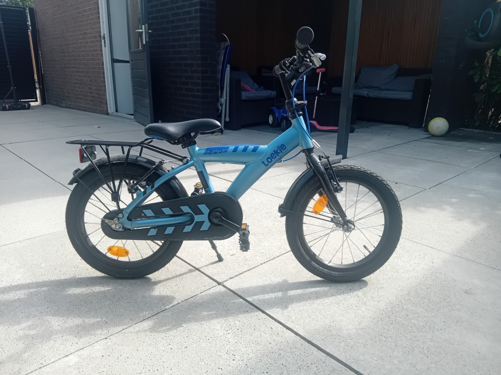 jongensfiets 16 inch Loeki, Ophalen, Gebruikt, 16 inch