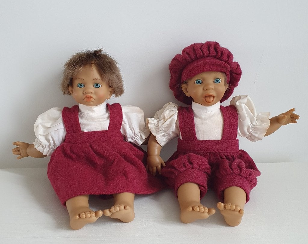 Vintage FALCA Poppen Set Jaren'90 Spaans, Ophalen of Verzenden, Gebruikt, Pop