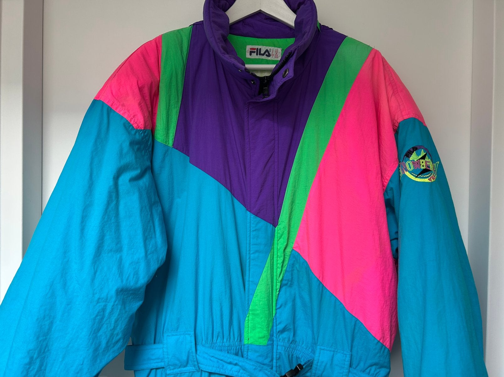 Retro Vintage Fout Skipak FILA mt.54, Ophalen of Verzenden, Gedragen, Maat 52/54 (L), Pak