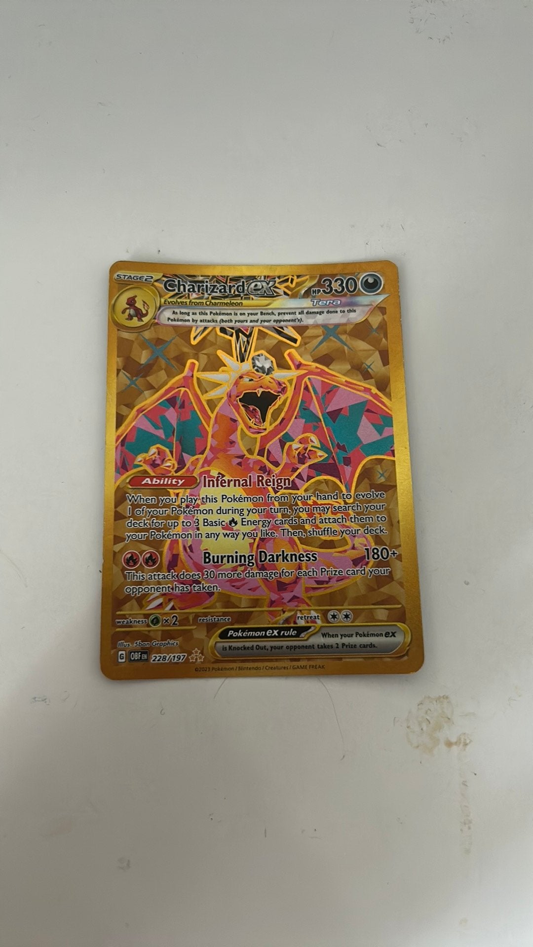 charizard ex, Verzenden, Zo goed als nieuw