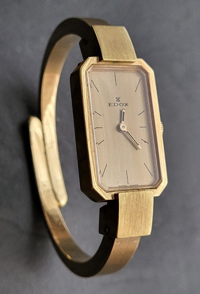 Vintage horloge, Sieraden, Tassen en Uiterlijk, Horloges | Antiek, Staal, Polshorloge, 1930 tot 1960, Verguld