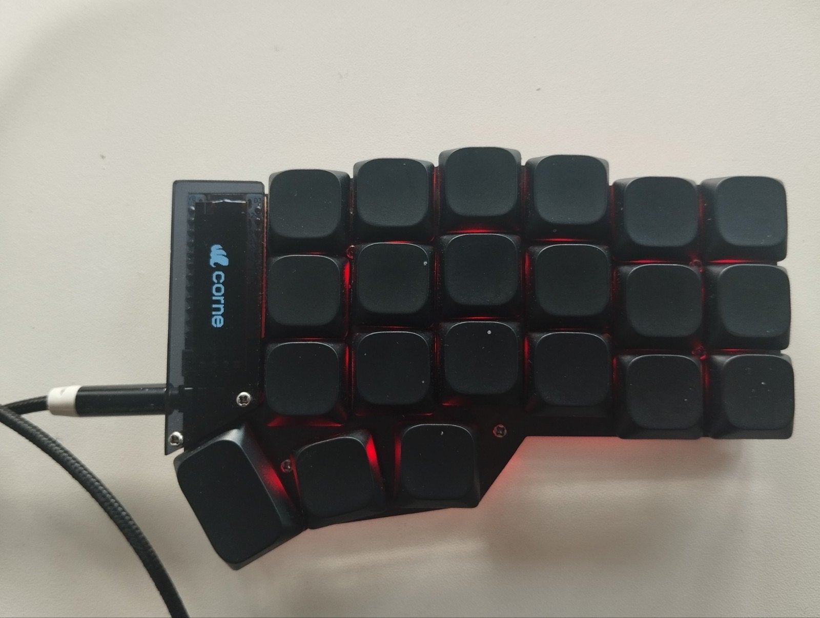 Corne v3.0 Choc Low Profile Split Toetsenbord RGB, Verlichte toetsen, Ophalen of Verzenden, Corne, Bedraad