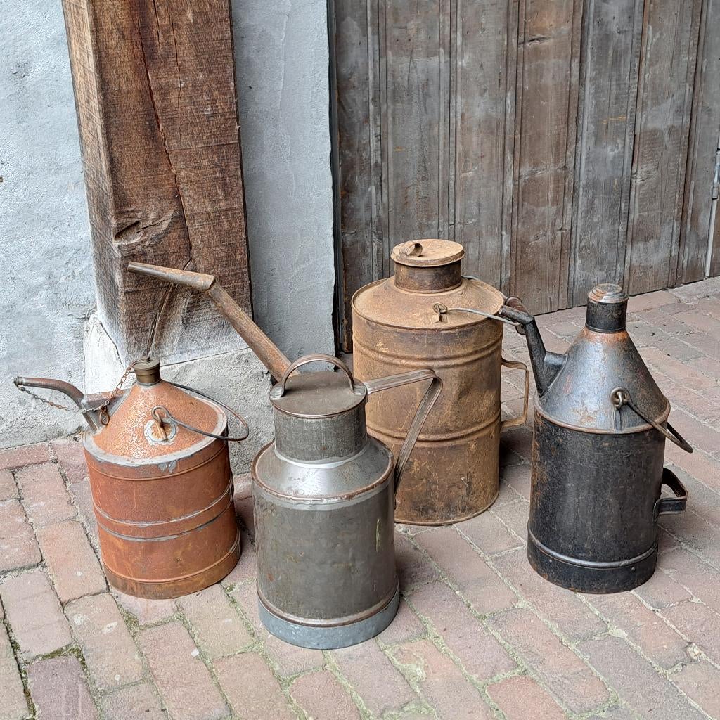 Oude brocante oliekan olie kan bus *Etage3*, Huis en Inrichting, Gebruikt, ., Ophalen of Verzenden, .