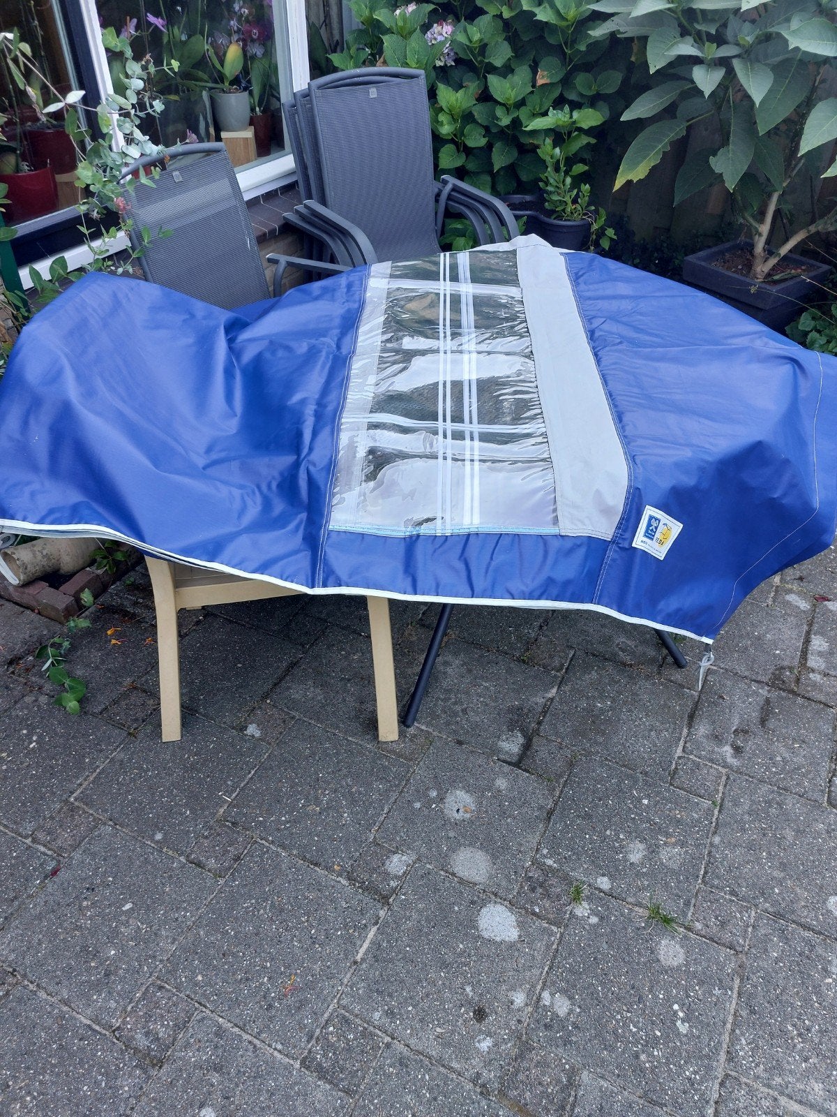 windscherm 140 x 450, Caravans en Kamperen, Tenten, Ophalen, Gebruikt, Tot en met 2