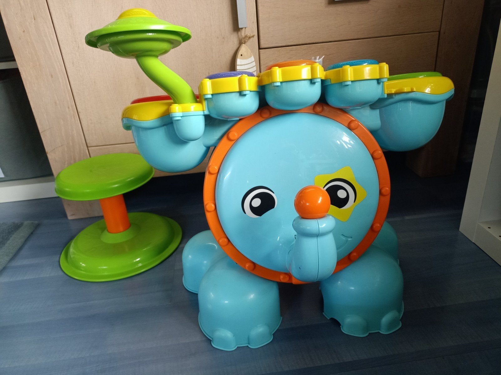 VTech drum olifant - interactief muziekspeelgoed, Ophalen, Gebruikt, Overige typen, Met licht