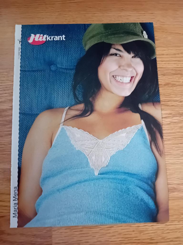 Maria mena poster, Ophalen of Verzenden, Nieuw, A4 of kleiner, Muziek
