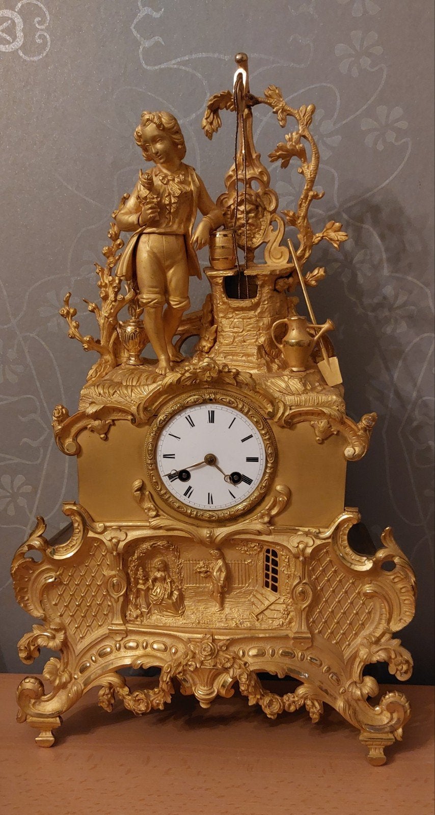 Antieke pendule., Antiek en Kunst, Ophalen