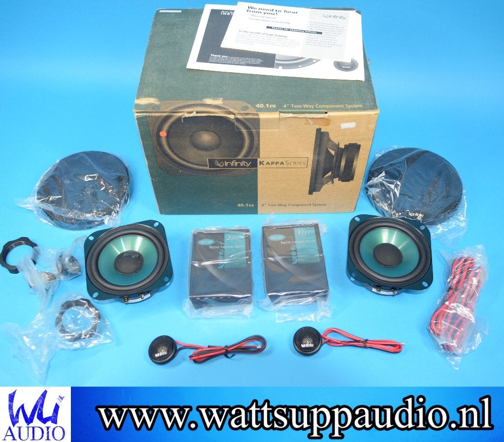 Infinity Kappa 40.1cs 4'' component set(composet) Speakers, ., Nieuw, Ophalen of Verzenden, .