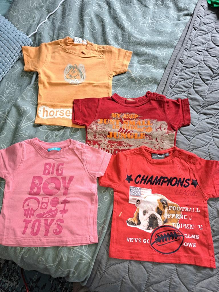 Jongens T-shirts maat 62, Kinderen en Baby's, Babykleding | Maat 62, Ophalen of Verzenden, Gebruikt, Jongetje, Shirtje of Longsleeve