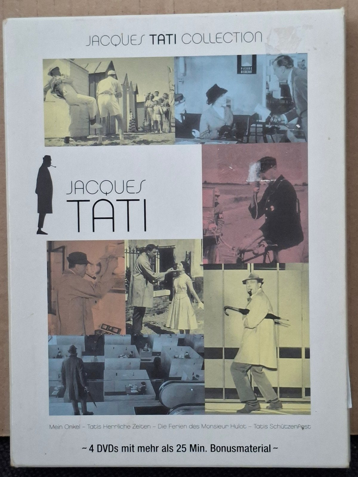 Jacques Tati Collection - 4 dvd's met bonusmateriaal, Gebruikt, Duits, Duits, Inclusief doosje
