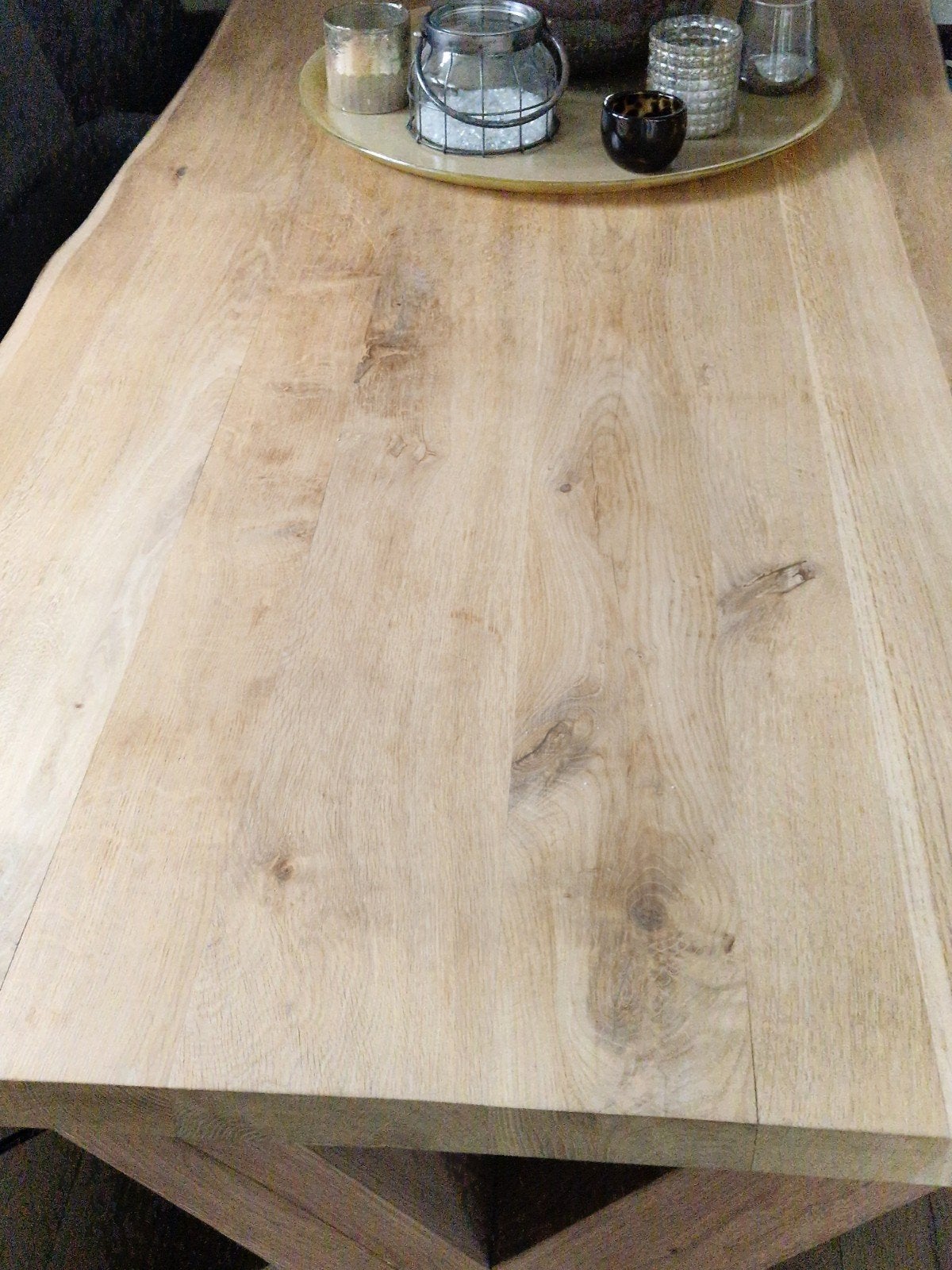 Eettafel, Ophalen, 100 tot 150 cm, Eikenhout, 200 cm of meer